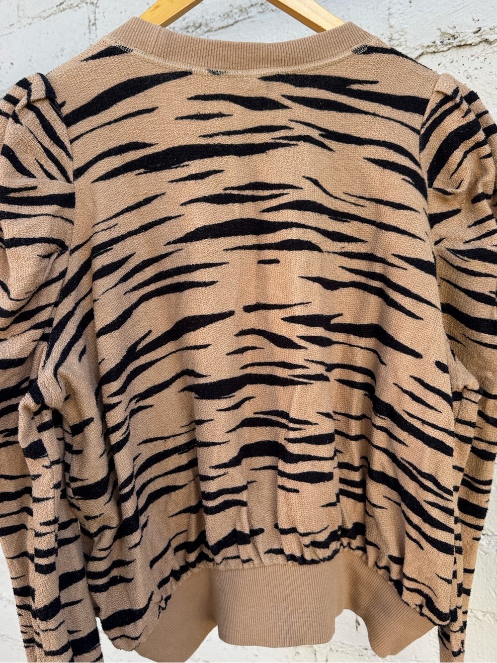 Free People Zaza Zebra Pullover Top Size M - Picture 9 of 12
